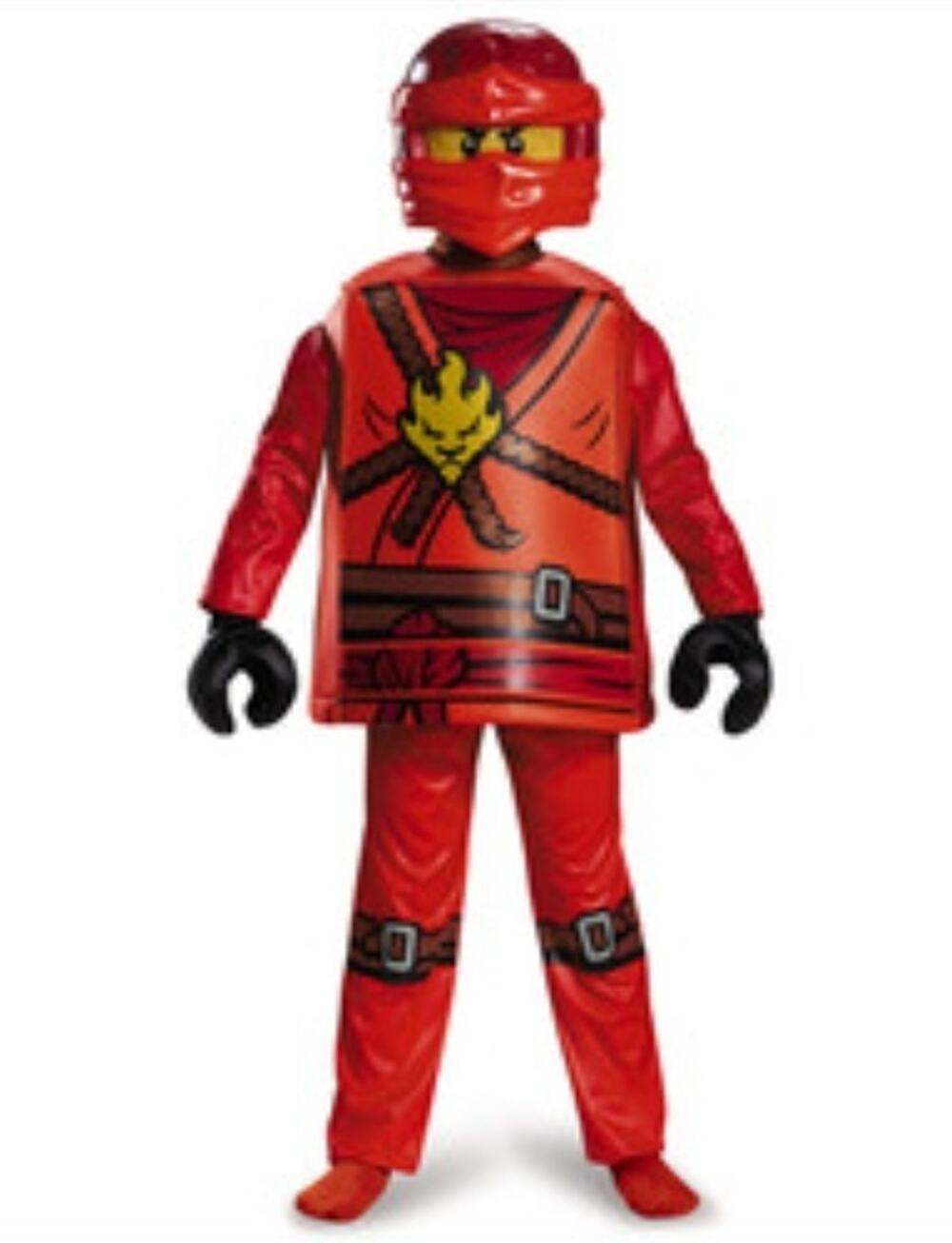 Kai LEGO Ninjago Costume Kids Red Ninja Halloween Cosplay Size S (4/6)